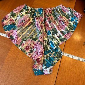 Victoria s Secret Gold Label Small Vintage underwear panties high hips floral si